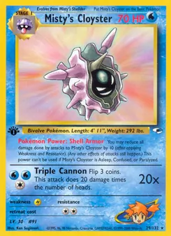 Misty's Cloyster 29/132 — Gym Heroes