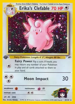 Erika's Clefable 3/132 — Gym Heroes