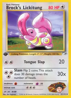 Brock's Lickitung 41/132 — Gym Heroes