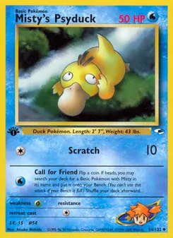Misty's Psyduck 54/132 — Gym Heroes