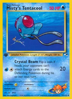 Misty's Tentacool 57/132 — Gym Heroes
