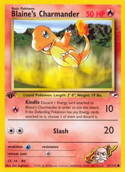 Blaine's Charmander 61/132 — Gym Heroes