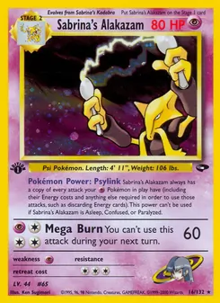 Sabrina's Alakazam 16/132 — Gym Challenge