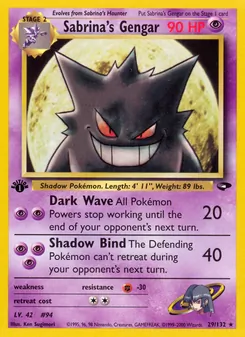 Sabrina's Gengar 29/132 — Gym Challenge