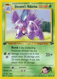 Giovanni's Nidorino 45/132 — Gym Challenge