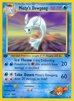 Misty's Dewgong 54/132 — Gym Challenge