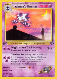 Sabrina's Haunter 55/132 — Gym Challenge