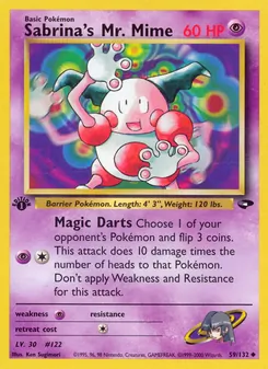 Sabrina's Mr. Mime 59/132 — Gym Challenge