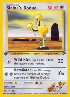 Blaine's Doduo 61/132 — Gym Challenge