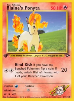 Blaine's Ponyta 64/132 — Gym Challenge