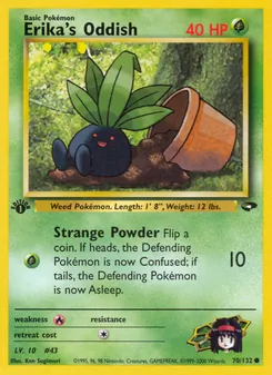 Erika's Oddish 70/132 — Gym Challenge