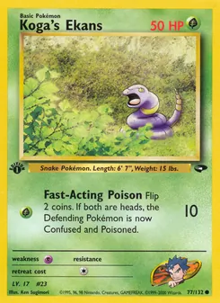 Koga's Ekans 77/132 — Gym Challenge