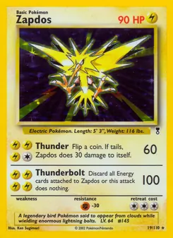 Zapdos 19/110 — Legendary Collection
