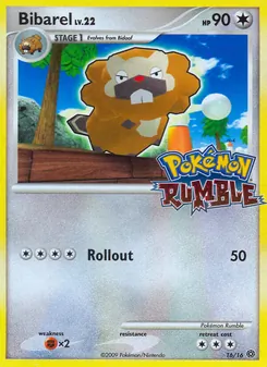 Bibarel 16/16 — Pokémon Rumble