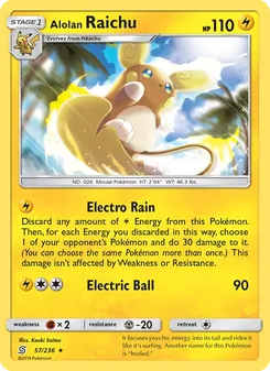 Raichu d’Alola 57/236 — Unified Minds
