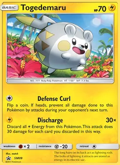 Togedemaru SM09 — SM Black Star Promos