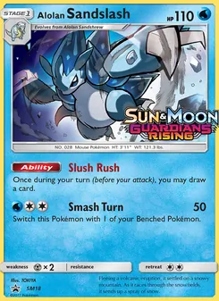 Sablaireau d’Alola SM18 — SM Black Star Promos