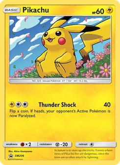 Pikachu SM206 — SM Black Star Promos