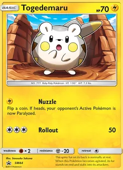 Togedemaru SM44 — SM Black Star Promos