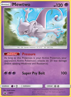 Mewtwo SM77 — SM Black Star Promos