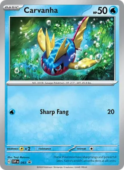 Carvanha 093/225 — SVP Black Star Promos