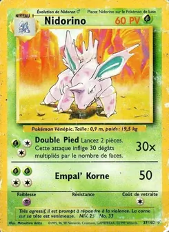 Nidorino 37/102 — Base Set