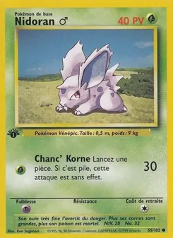 Nidoran ♂ 55/102 — Base Set