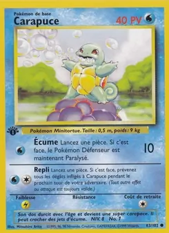 Carapuce 63/102 — Base Set