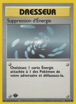 Suppression d'Énergie 92/102 — Base Set