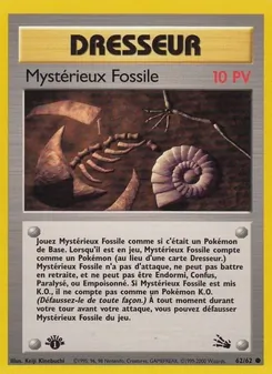 Mystérieux Fossile 62/62 — Fossil