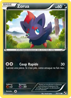 Zorua 70/114 — Black & White