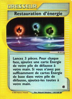 Restauration d'énergie 141/165 — Expedition Base Set
