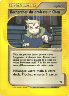 Recherches du professeur Chen 149/165 — Expedition Base Set