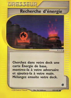 Recherche d'énergie 153/165 — Expedition Base Set