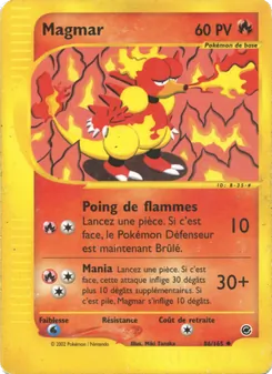Magmar 86/165 — Expedition Base Set