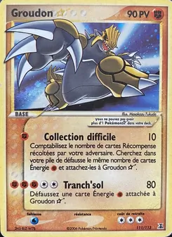 Groudon ☆ 111/113 — Delta Species