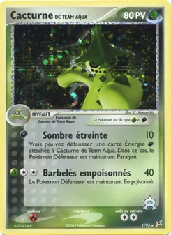 Cacturne de Team Aqua 1/95 — Team Magma vs Team Aqua