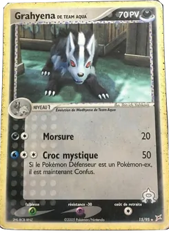 Grahyena de Team Aqua 15/95 — Team Magma vs Team Aqua