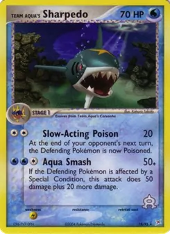 Sharpedo de Team Aqua 18/95 — Team Magma vs Team Aqua