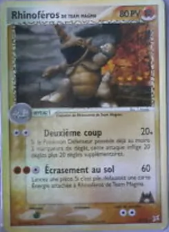 Rhinoféros de Team Magma 22/95 — Team Magma vs Team Aqua