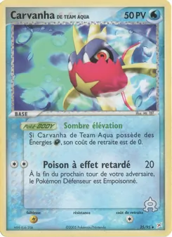 Carvanha de Team Aqua 25/95 — Team Magma vs Team Aqua