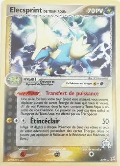 Elecsprint de Team Aqua 4/95 — Expedition Base Set / Hidden Legends / Sandstorm / Team Magma vs Team Aqua