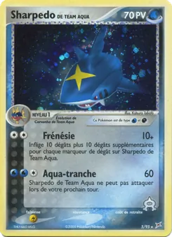 Sharpedo de Team Aqua 5/95 — Team Magma vs Team Aqua