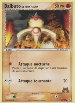 Balbuto de Team Magma 61/95 — Team Magma vs Team Aqua