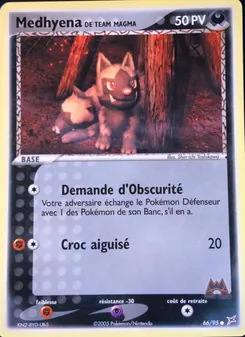 Medhyena de Team Magma 66/95 — Team Magma vs Team Aqua