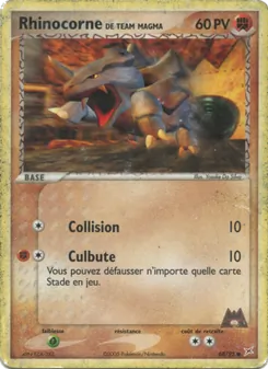 Rhinocorne de Team Magma 68/95 — Team Magma vs Team Aqua