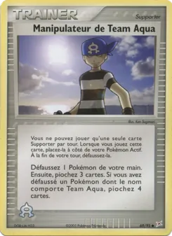 Manipulateur de Team Aqua 69/95 — Team Magma vs Team Aqua