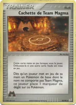 Cachette de Team Magma 83/95 — Team Magma vs Team Aqua