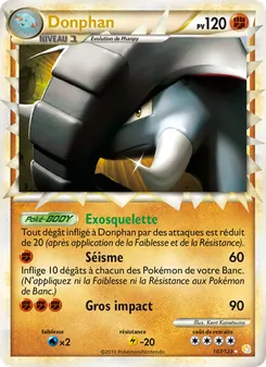 Donphan 107/123 — HeartGold SoulSilver