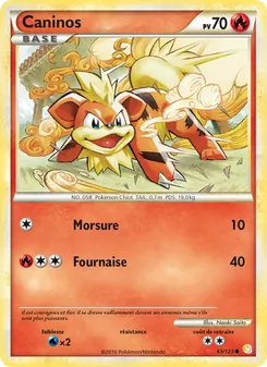 Caninos 65/123 — HeartGold SoulSilver